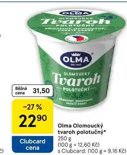 Tesco Olma Olomoucký tvaroh polotučný, 250 g nabídka