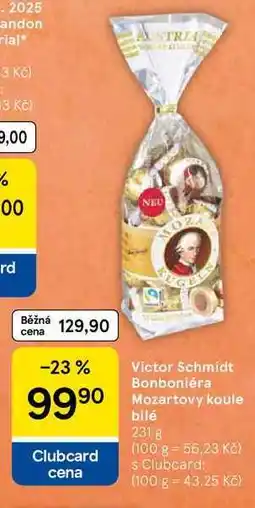 Tesco Victor Schmidt Bonboniéra Mozartovy koule bilé, 231 g nabídka