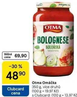 Tesco Otma Omáčka, 350 g, více druhů nabídka