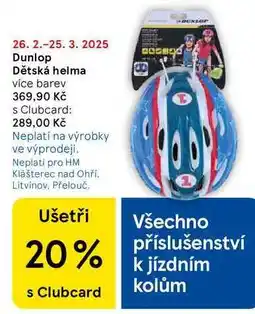 Tesco Dunlop Dětská helma více barev nabídka