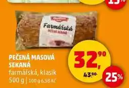 Penny Market PEČENÁ MASOVÁ SEKANÁ farmářská, klasik, 500 g nabídka