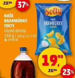 Penny Market NAŠE BRAMBŮRKY SOLTY různé druhy, 150 g nabídka