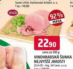 Trefa VINOHRADSKÁ ŠUNKA NEJVYŠŠÍ JAKOSTI 100g nabídka