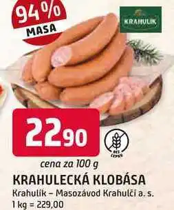 Trefa KRAHULECKÁ KLOBÁSA 100 g nabídka