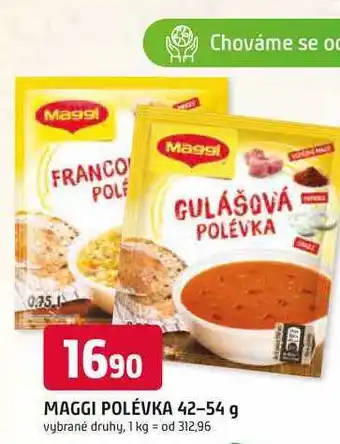 Trefa MAGGI POLÉVKA 42-54 g nabídka