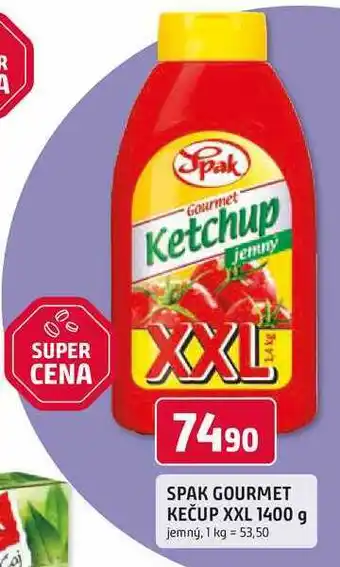 Trefa SPAK GOURMET KEČUP XXL 1400 g jemný nabídka