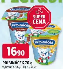 Trefa Pribináček 70g, vybrané druhy nabídka