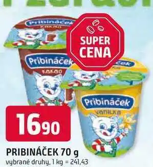 Trefa Pribináček 70g, vybrané druhy nabídka