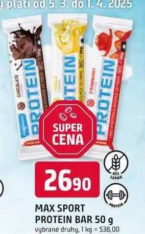 Trefa MaxSport Tyčinka proteinová 50 g nabídka