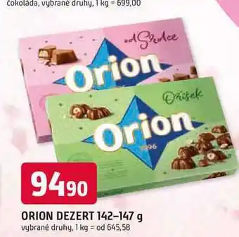 Trefa Orion ORION DEZERT 142-147 g nabídka