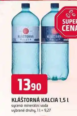 Trefa KLÁŠTORNÁ KALCIA 1,5 L nabídka