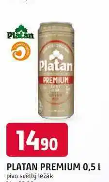 Trefa PLATAN PREMIUM 0,5 L pivo světlý ležák, plechovka nabídka