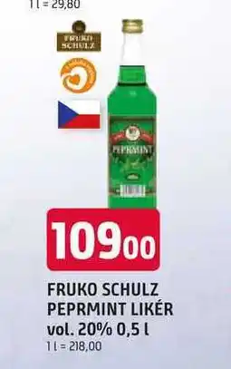 Trefa FRUKO SCHULZ PEPRMINT LIKÉR vol. 20% 0,5l nabídka