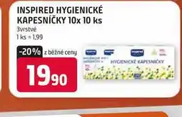 Trefa INSPIRED HYGIENICKÉ KAPESNÍČKY 10x 10 ks 3vrstvé nabídka