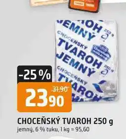 Trefa CHOCEŇSKÝ TVAROH 250 g nabídka