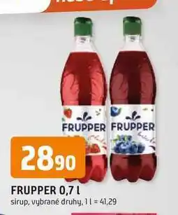 Trefa FRUPPER 0,7L sirup nabídka