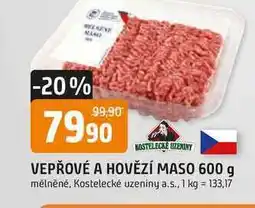 Trefa KOSTELECKÉ ZEMINY VEPŘOVÉ A HOVĚZÍ MASO 600 g nabídka