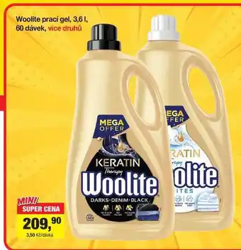 Šlak Woolite prací gel, 3,6 l, 60 dávek, více druhů nabídka