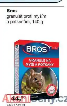 Ráj drogerie Bros granulát proti myším a potkanům, 140 g nabídka