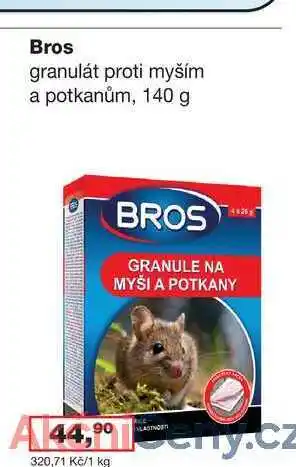 Ráj drogerie Bros granulát proti myším a potkanům, 140 g nabídka