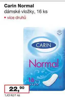 Ráj drogerie Carin Normal dámské vložky, 16 ks nabídka