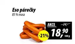 ZEMAN Eso párečky 85% masa, 100 g nabídka