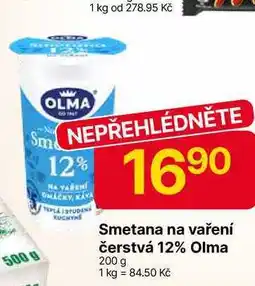 Hruška OLMA Smetana na vaření čerstvá 12% 200 g nabídka