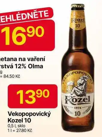 Hruška Velkopopovický Kozel 10°, 0.5l nabídka