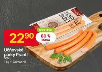 Hruška Prantl Učňovské párky 100 g nabídka