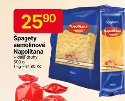 Hruška Napolitana těstoviny semolinové 500 g nabídka