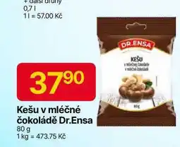 Hruška DR.ENSA kešu v mléčné čokoládě 80g nabídka