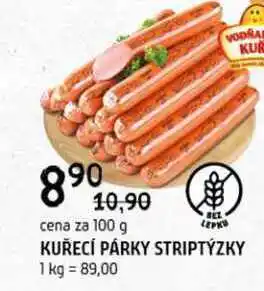 Terno Kuřecí párky striptýzky 100g nabídka