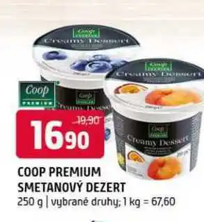 Terno Coop premium smetanový dezert 250g nabídka