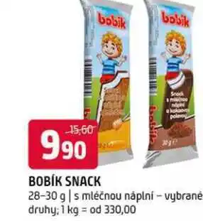 Terno Bobík snack 28-30 g s mléčnou náplní vybrané druhy nabídka