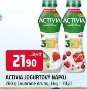 Terno Activia jogurtový nápoj, různé příchutě 280g nabídka