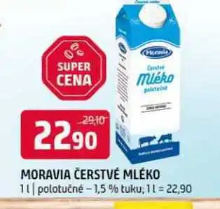 Terno Moravia čerstvé mléko 1l polotučné 1,5% tuku nabídka