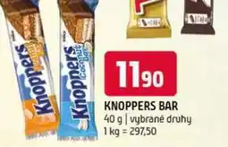 Terno Knoppers bar 40 g vybrané druhy nabídka