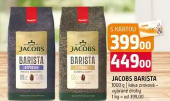 Terno Jacobs barista 1000 g káva zrnková vybrané druhy nabídka