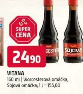 Terno Vitana 160 ml Worcesterová omáčka, Sójová omáčka nabídka