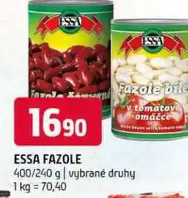 Terno Essa fazole 400/240 g vybrané druhy nabídka