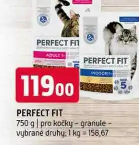 Terno Perfect fit 750 g pro kočky granule vybrané druhy nabídka