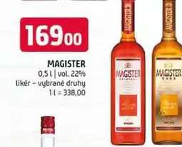 Terno Magister 0,5l vol. 22% likér vybrané druhy nabídka