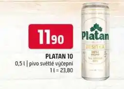 Terno Platan 10 světlé výčepní pivo 0,5 l nabídka