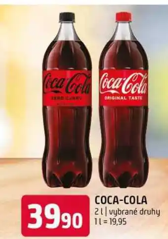 Terno Coca-Cola 2l vybrané druhy nabídka