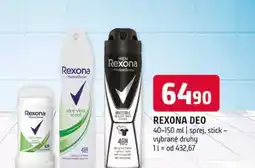 Terno Rexona deo 40-150 ml sprej stick vybrané druhy nabídka