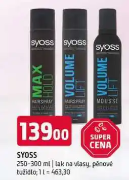 Terno Syoss 250-300 ml lak na vlasy pěnové tužidlo nabídka