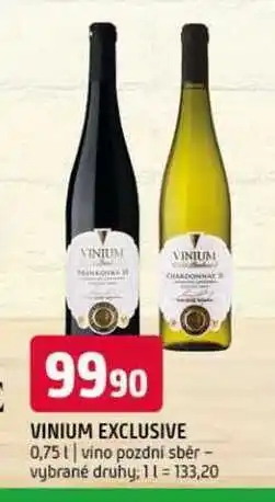 Terno Vinium exclusive 0,75l vino pozdní sběr vybrané druhy nabídka