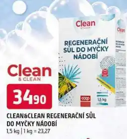 Terno Clean & Clean regenerační sůl do myčky nadobí 1,5kg nabídka