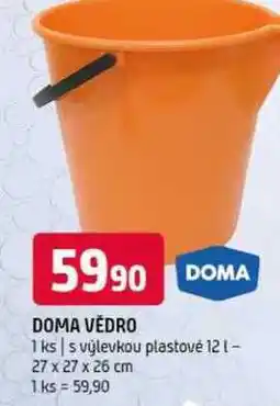 Terno Doma vědro 1 ks s výlevkou plastové 12l 27 x 27 x 26 cm nabídka