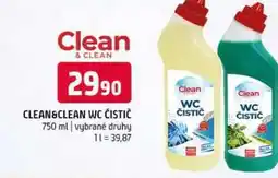 Terno Clean & clean wc čistič 750 ml vybrané druhy nabídka